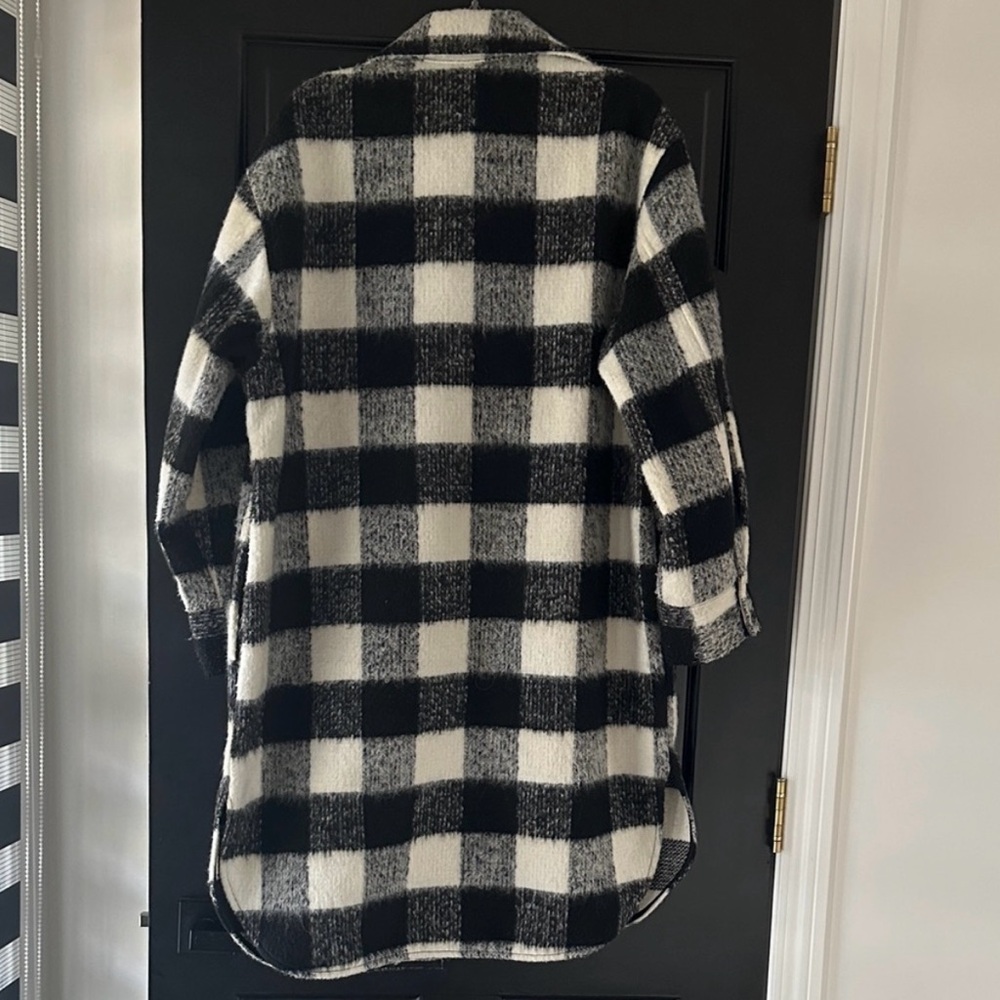 H&M oversized long plaid shacket - Picture 4 of 4